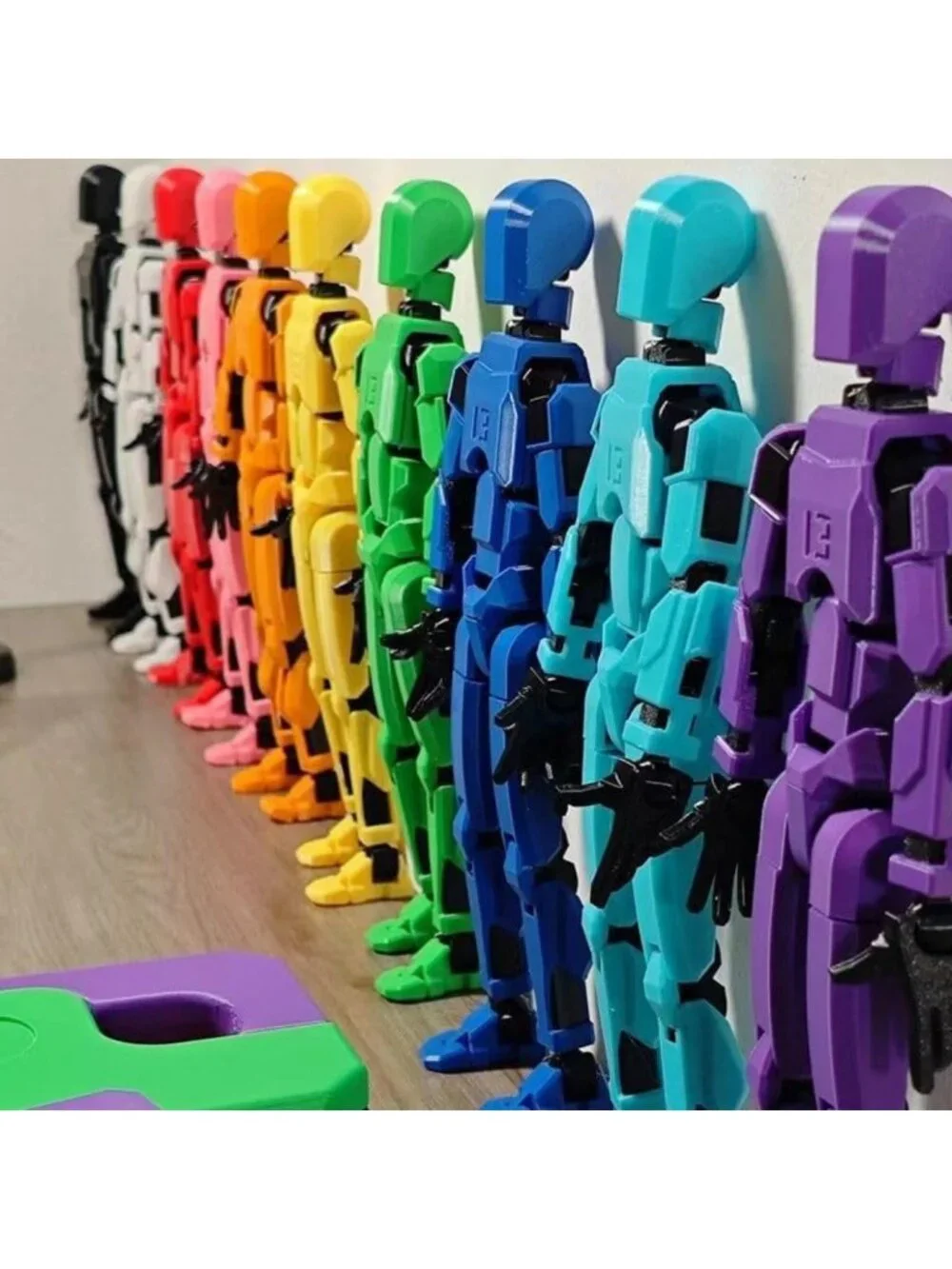 9PCS 3D Printed Multi-Jointed Action Figures Set, Movable Desktop Decor & Gifts